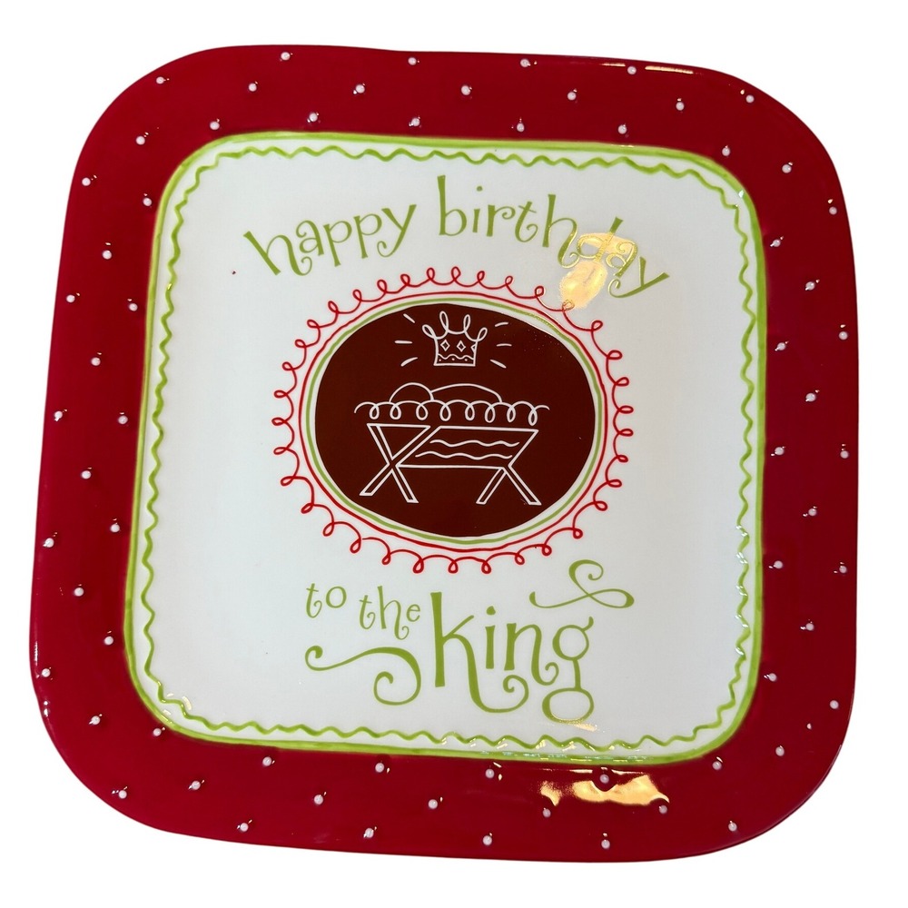 Blessing Happy Birthday to the King Platter Happy Birthday Jesus
